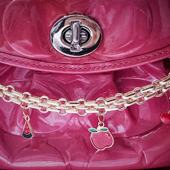 Coach Pink soho Shoulder Bag with Multicolor Scarf - Picture 12 of 17